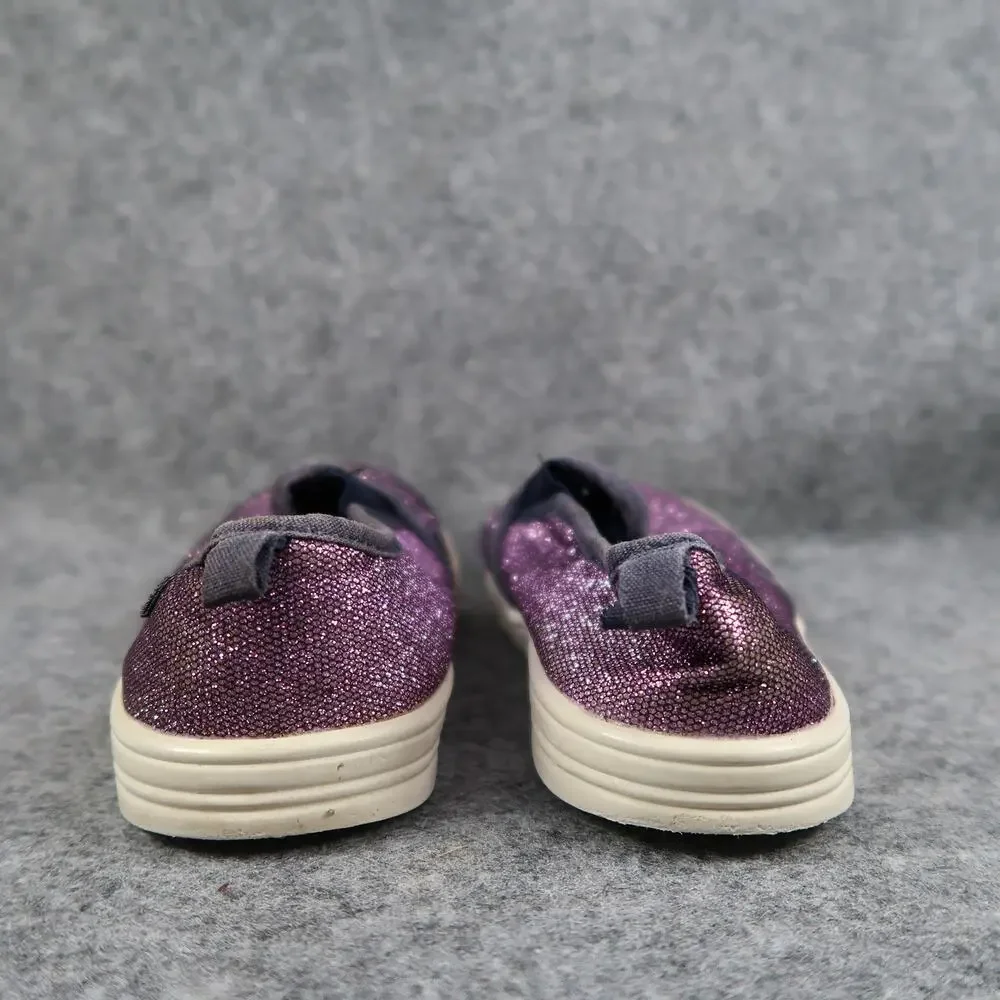 Oshkosh B'Gosh Shoes Kids 2 Casual Sneakers Slip On Purple Glitter Trainer Girls
